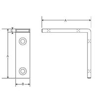エスコ 45 x90x16mm アングル(ステンレス製) EA951EF-5 1セット(10個)（直送品）