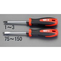 エスコ #2x100mm [+]ドライバー(手元六角付) EA557DD-2 1セット(10本)（直送品）