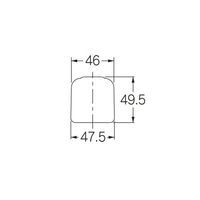 エスコ 95x125x 55mm 取替用水栓ハンドル EA468BP-11 1セット(10個)（直送品）