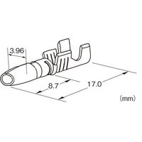 エスコ 0.50ー2.00mm2 ギボシ形プラグ(100個) EA538RA-1 1セット(1000個:100個×10袋)（直送品）