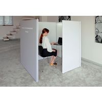 ユタカ Onefabrica パーテーション ブース 幅1000×奥行1200×高さ1500mm ベージュ EW-1N BEIGE 1台（直送品）