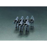 エスコ 18mm スプリングクリップ(6個) EA661CG-18 1セット(60個:6個×10袋)（直送品）