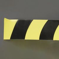 エスコ 50mmx25m 安全表示テープ(黄/黒) EA944SH-11 1セット(10巻)（直送品）