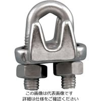 エスコ 10mm ワイヤークリップ(ステンレス製) EA638FZ-10 1セット(10個)（直送品）