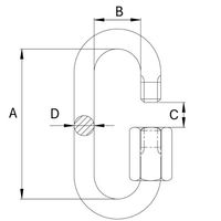 エスコ 39x 5.0mm クイックリング(ステンレス製) EA638FK-23 1セット(30個)（直送品）