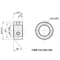 エスコ 18x32x15mm セットカラー(S45C) EA966C-23 1セット(15個)（直送品）