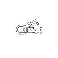 エスコ 67.5mm トリガースナップ(ステンレス製) EA638FS-2 1セット(10個)（直送品）