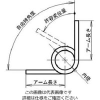 エスコ 3x0.3mm/2巻/ 90°トーションバネ(左右各1) EA952SH-301 1セット(10パック)（直送品）