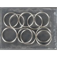 エスコ 1.6x18mm 2重リング(ステンレス製/10個) EA638DP-8 1セット(300個:10個×30袋)（直送品）