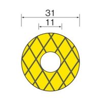 エスコ 31mm ダイヤモンドディスク(#320) EA819AS-114 1セット(4個)（直送品）