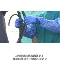 エスコ [M/650mm] 手袋(腕カバー付・耐油/塩化ビニール) EA354GH-11 1セット(5双)（直送品）