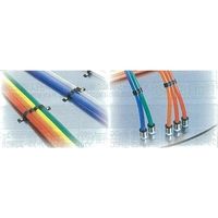 エスコ 4mm/3本用 結束バンド(チューブ用/10個) EA125DZ-43 1セット(300個:10個×30セット)（直送品）