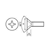 エスコ UNC No 8x1/4 皿頭小ねじ(ステンレス/ 8本) EA949NB-16A 1セット(80本:8本×10袋)（直送品）