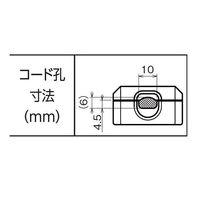 エスコ AC125V/15A L型プラグ(平型ケーブル用) EA940B-10 1セット(20個)（直送品）