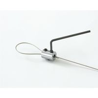 エスコ 1.20ー1.50mm ワイヤークリップ/真鍮クロームメッキ EA628SE-14 1セット(20個)（直送品）