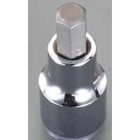 エスコ 1/2”DR/19x55mm [INHEX]ビットソケット EA617GT-19 1セット(15個)（直送品）