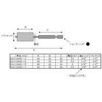 エスコ 3/4”(19.05mm) 軸付パイプ内面ブラシ EA109AD-6 1セット(10個:1個×10本)（直送品）