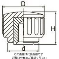 エスコ M5 雌ねじノブ EA948AE-3 1セット(20個)（直送品）