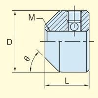エスコ 40mm/30 ゚/M12 スイッチドッグ EA949RS-3 1セット(4個)（直送品）
