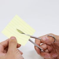 エスコ 145mm はさみ・精密(ギザ刃/ステンレス製) EA540EE-6 1セット(5丁)（直送品）