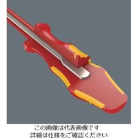 エスコ #1x 80mm [+ー]ドライバー(絶縁/先細型) EA573WV-11 1セット(3本)（直送品）