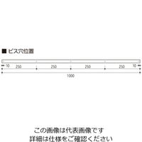 ハイロジック 金具 1000 シルバー U-18 1セット(2本)（直送品）