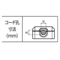 エスコ AC125V/20A L型プラグ(丸型ケーブル用) EA940B-11 1セット(15個)（直送品）