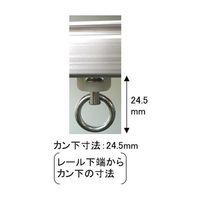 エスコ 8.0kg ランナー・リング付(30mmレール) EA970EE-2 1セット(30個)（直送品）