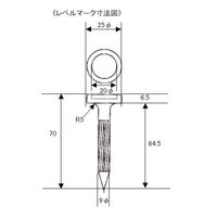 エスコ [ガス用]レベルマーク EA949CB-13 1セット(10個:1個×10本)（直送品）