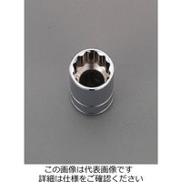 エスコ 1/2”DRx24mm ソケット EA617DX-124 1セット(10個)（直送品）