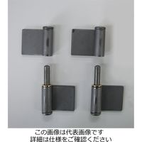 エスコ 76x 88 mm 鉄旗丁番(左勝手・溶接用/2枚) EA951BY-176 1セット(20枚:2枚×10袋)（直送品）