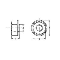 エスコ M8 フランジナット(ナイロン製/20個) EA949ZD-108 1セット(600個:20個×30袋)（直送品）