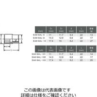 エスコ 1/4”DRx10mm ソケット(二重4角) EA618AL-10 1セット(10個)（直送品）