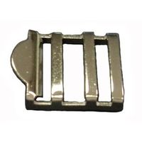 エスコ 25mm バックル(スチール製/5個) EA628RP-225 1セット(100個:5個×20袋)（直送品）