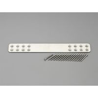 エスコ 45x360mm 補強金具(ステンレス製) EA951EB-833 1セット(10個)（直送品）