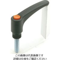 エスコ M6 雌ねじクランプレバー(操作レバー付) EA948CC-103 1セット(10個)（直送品）