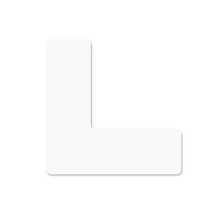 エスコ L型 マーカー(高耐久/白/2枚) EA944SJ-101 1セット(20枚:2枚×10セット)（直送品）