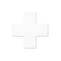 エスコ +型 マーカー(高耐久/白/2枚) EA944SJ-121 1セット(20枚:2枚×10セット)（直送品）