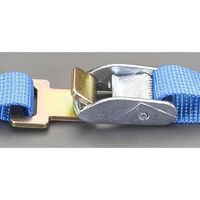 エスコ 25mmx3.0m/ 150Kg ストラップ(エンドフック・カム式) EA982AD-43 1セット(4個)（直送品）