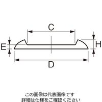 エスコ 71.5mm 滑り止ゴムシート付キャスター受け皿(黒/4個) EA986TS-13 1セット(40個:4個×10袋)（直送品）