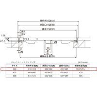 水上 一般床点検口 KYハウスハッチ NW300KY ニューホワイト 0837-00976 1台（直送品）