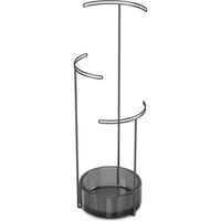 アントレックス Umbra テソラ ジュエリースタンド グラス 幅130×奥行130×高さ420mm スモーク 21014862582 1個（直送品）