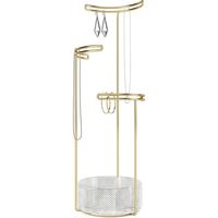 アントレックス Umbra テソラ ジュエリースタンド グラス 幅130×奥行130×高さ420mm クリア 21014862104 1個（直送品）