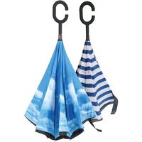 クラックス リバースアンブレラ 千鳥格子 60cm 31560 1セット(12本)（直送品）