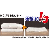 オリエント バルブ式ふとん圧縮袋マチ付1枚入 3263 1セット(1個×10)