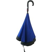 TANPOPO 弘懋 60cmさかさま傘ジャンプ 黒×青 51100 1セット(10本)（直送品）