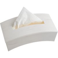 伊勢藤 ティッシュケース Bow ウッディホワイト I-592 1セット(4個)（直送品）