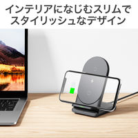Qi充電 ワイヤレス充電器 スマホスタンド 2台同時充電可能 Magis TM 2-in-1 10W ブラック LC-A2-BK 1個 AUKEY