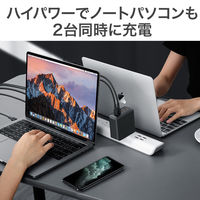 USB充電器 折りたたみ式 Omnia Mix4 100W/PD対応/USB-A×2 Type-C×2 PA-B7-BK 1個 AUKEY