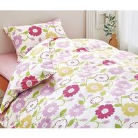 西川 掛けふとんカバー シングルロング orne 綿 洗える ピンク ON25 2138-25136 1セット(2枚)（直送品）